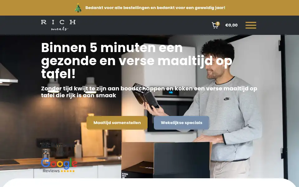 Screenshot of richmeals.nl