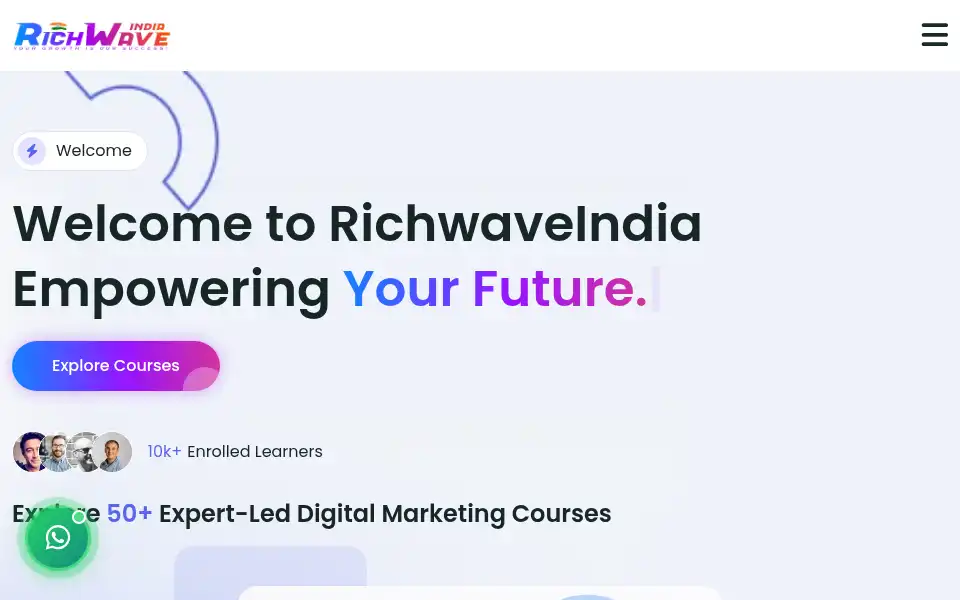 Screenshot of richwaveindia.in