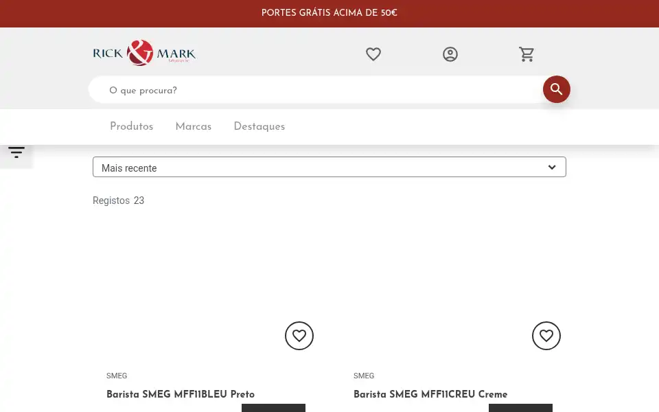 Screenshot of rickemark.com