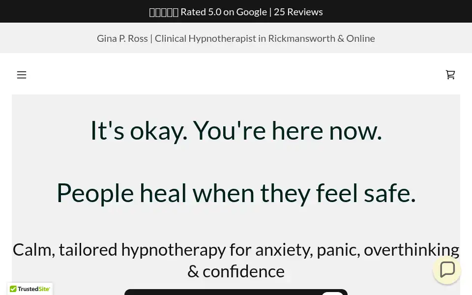 Screenshot of rickmansworthhypnotherapy.online