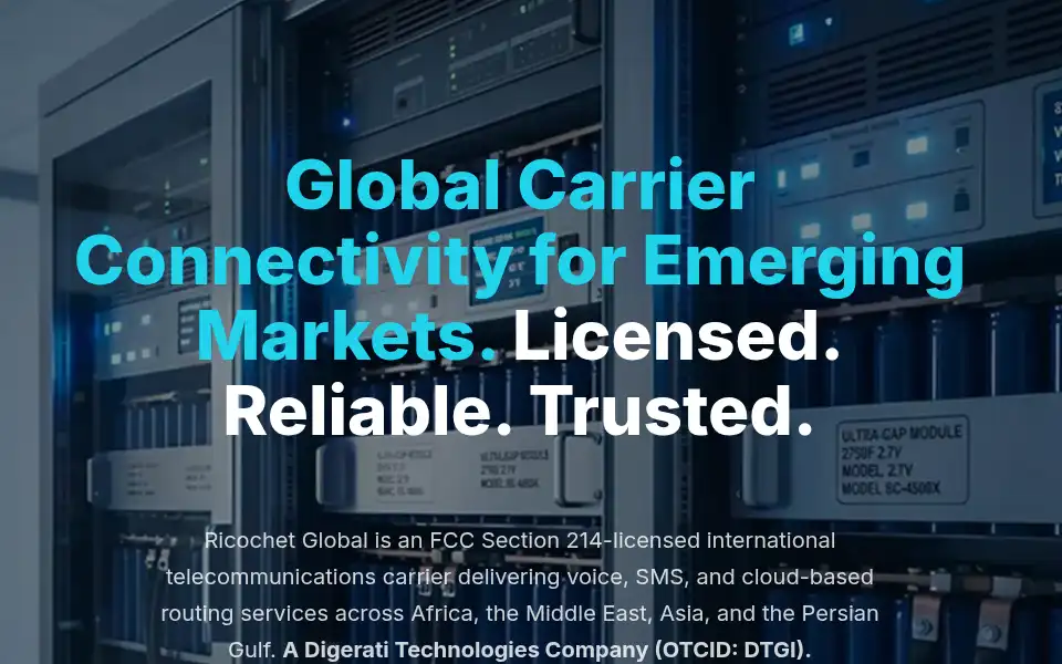 Screenshot of ricochetglobal.com
