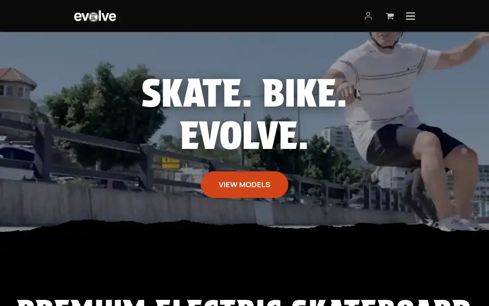 Screenshot of rideevolve.eu