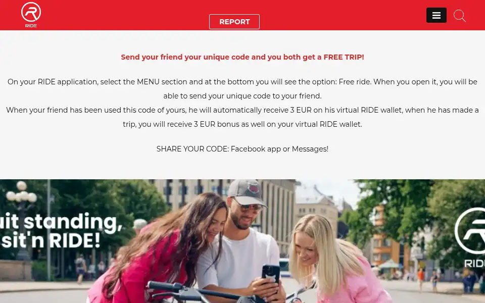 Screenshot of ridemobility.eu