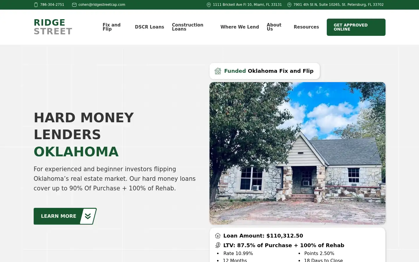 Screenshot of ridgestreetcap.com