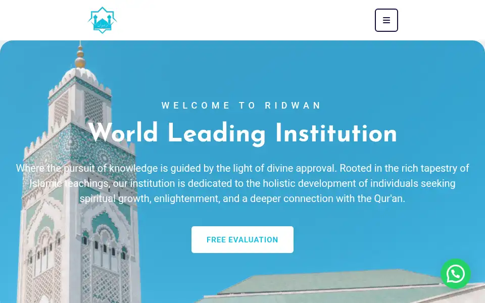 Screenshot of ridwaninstitution.com