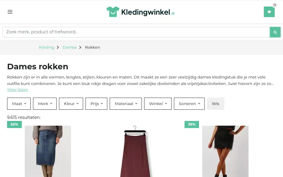 Screenshot of riemenzo.nl