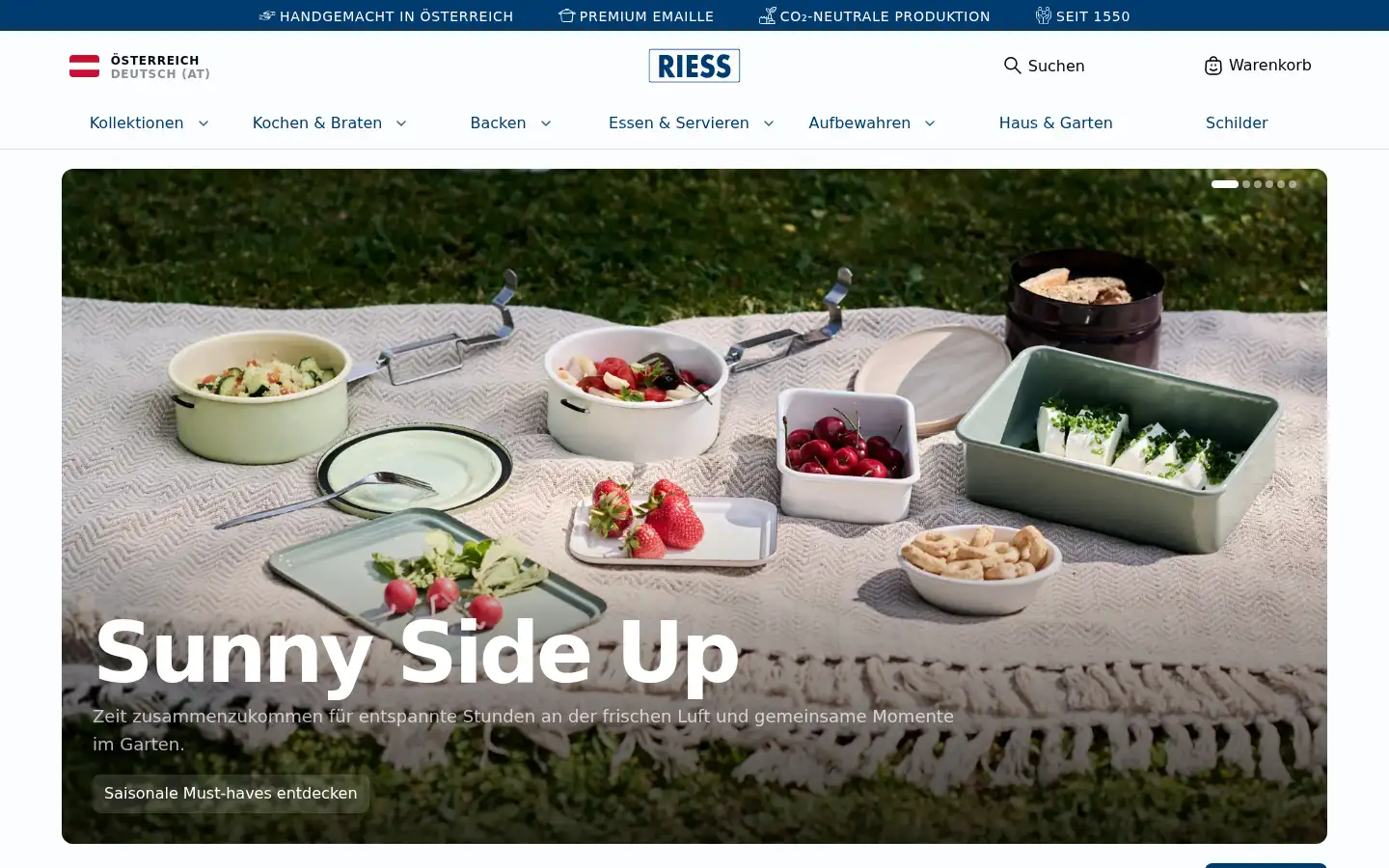 Screenshot of riess.at