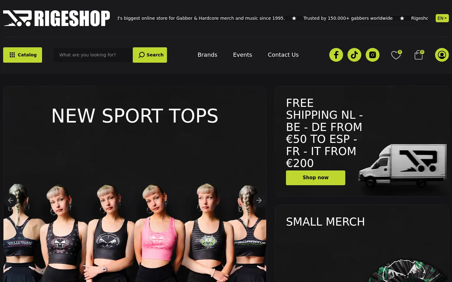 Screenshot of rigeshop.com