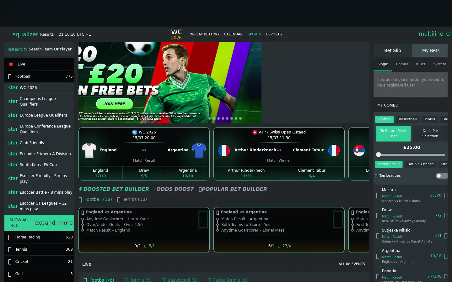 Screenshot of rightbet.com