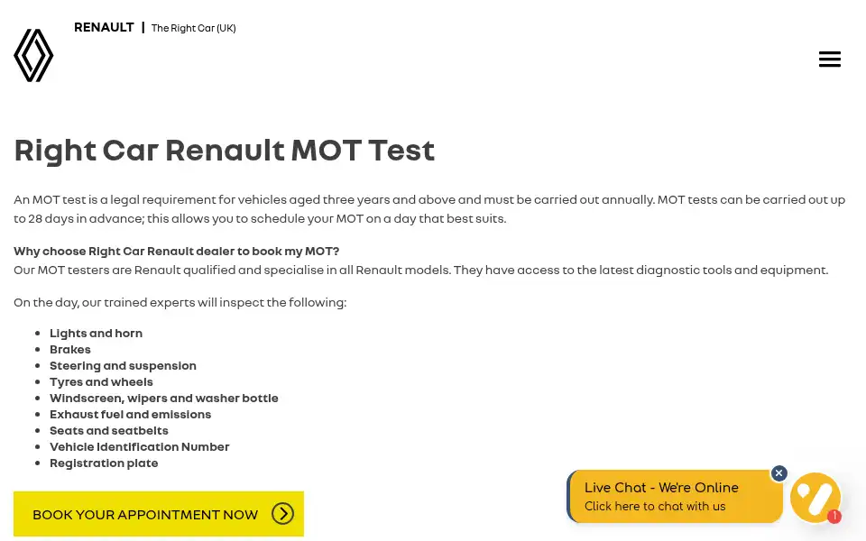 Screenshot of rightcar.co.uk