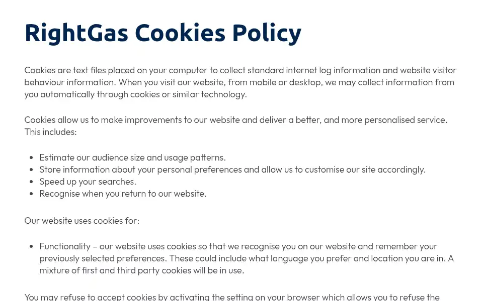 Screenshot of rightgas.co.uk