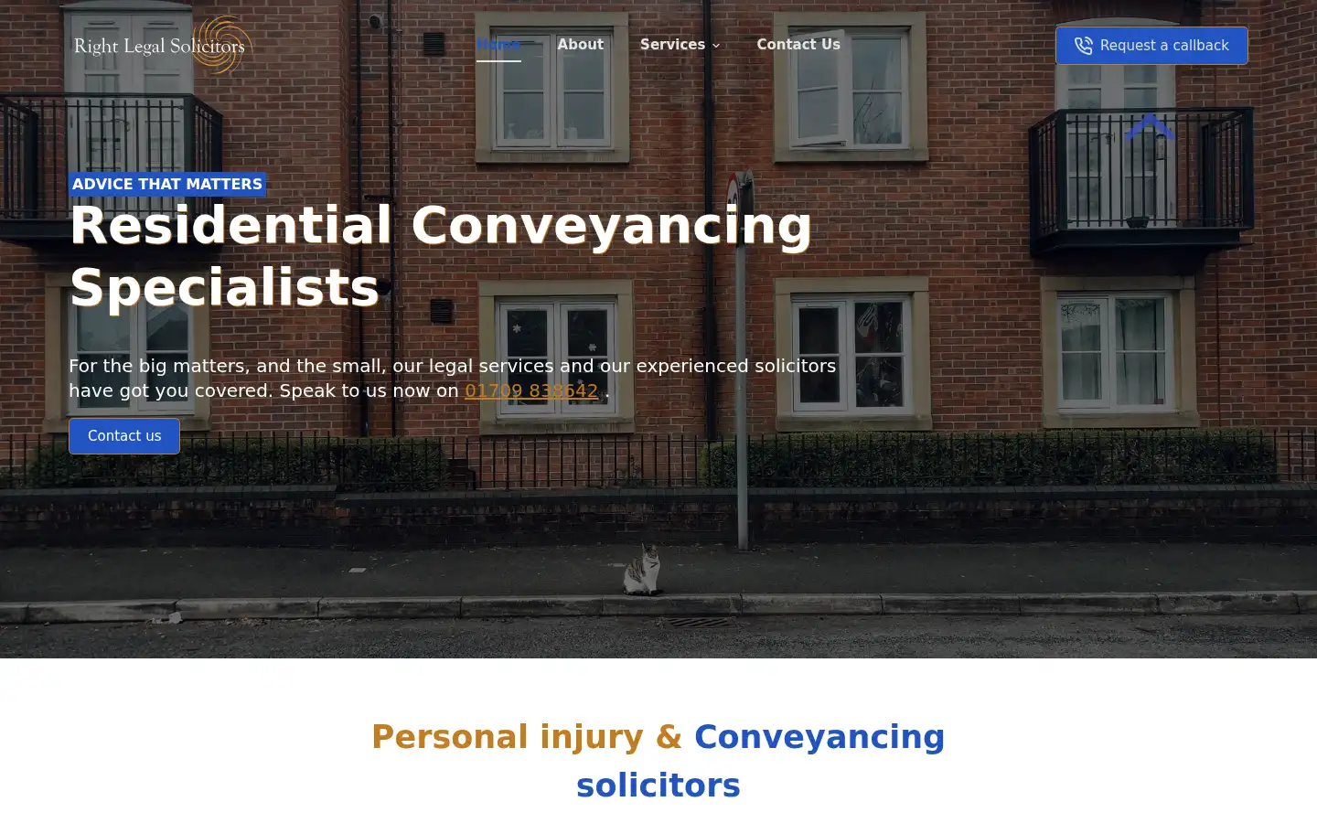 Screenshot of rightlegalsolicitors.co.uk