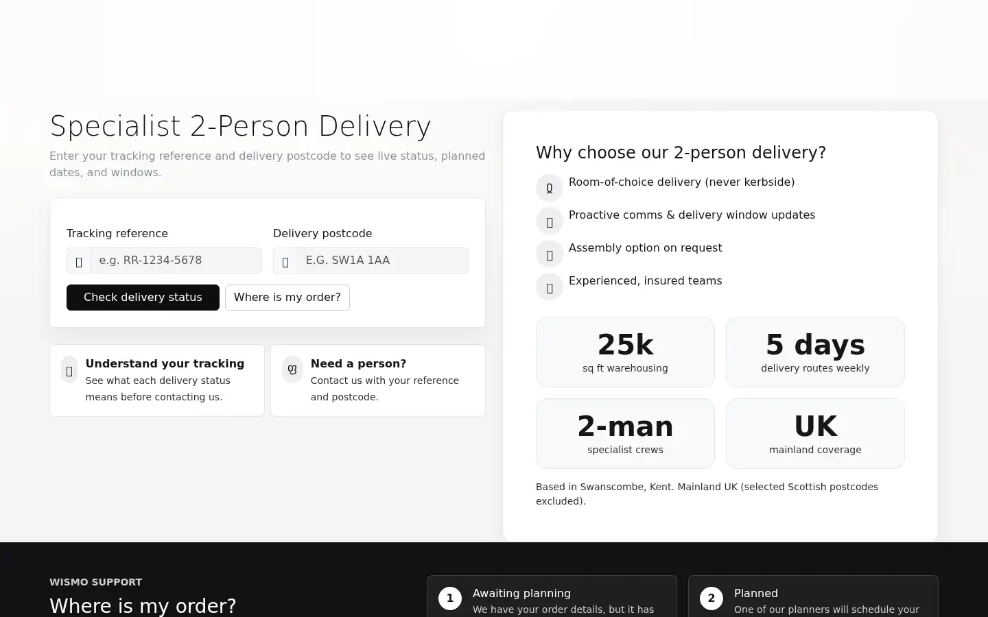 Screenshot of rightroadlogistics.co.uk