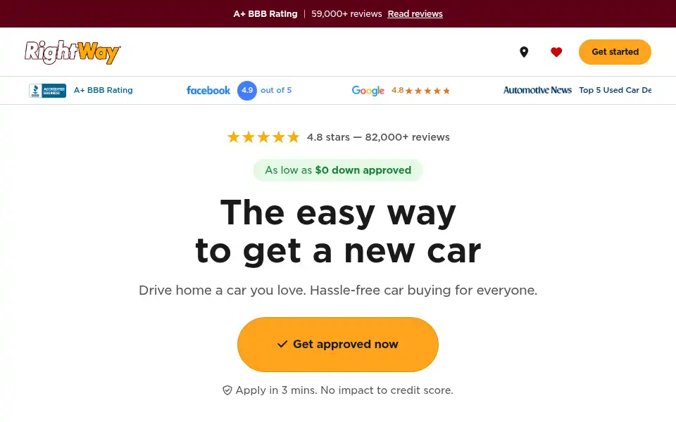 Screenshot of rightway.com