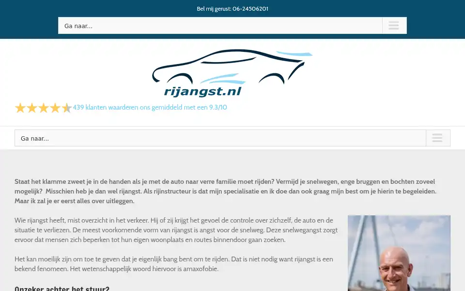 Screenshot of rijangst.nl