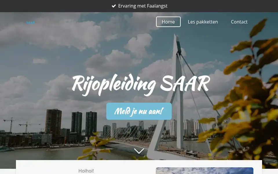 Screenshot of rijopleidingsaar.nl