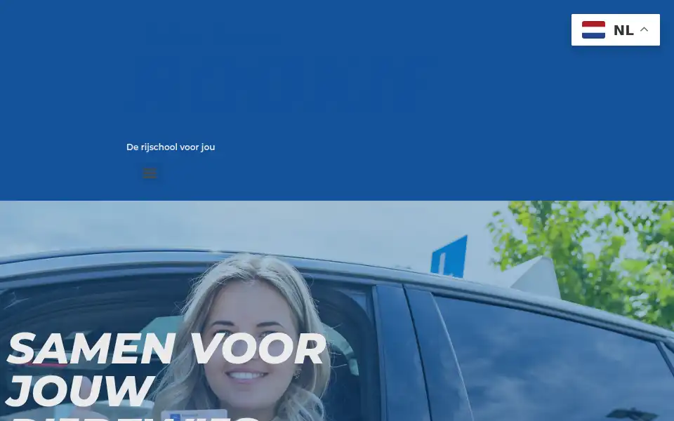 Screenshot of rijschoolrookie.nl