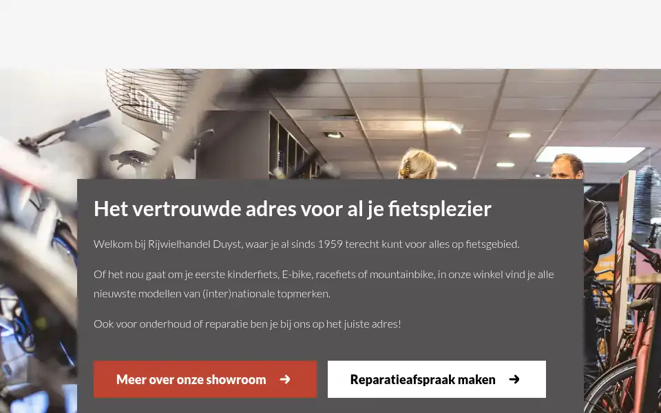 Screenshot of rijwielhandelduyst.nl