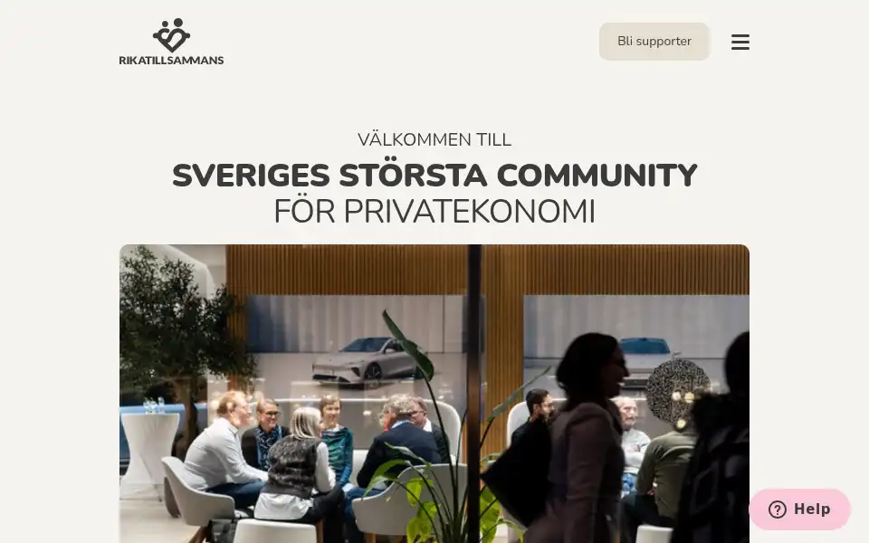 Screenshot of rikatillsammans.se