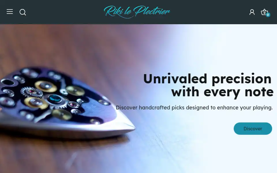 Screenshot of riki-le-plectrier.eu