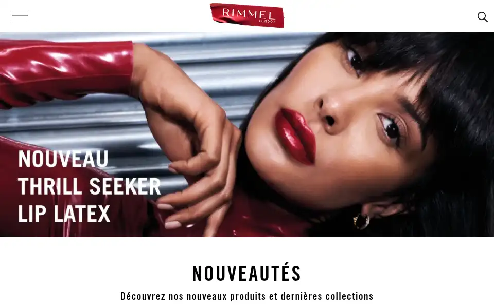Screenshot of rimmellondon.com