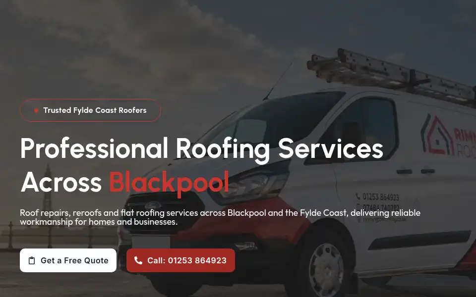 Screenshot of rimmingtonroofing.co.uk