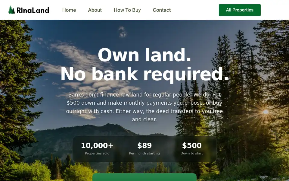 Screenshot of rinaland.com
