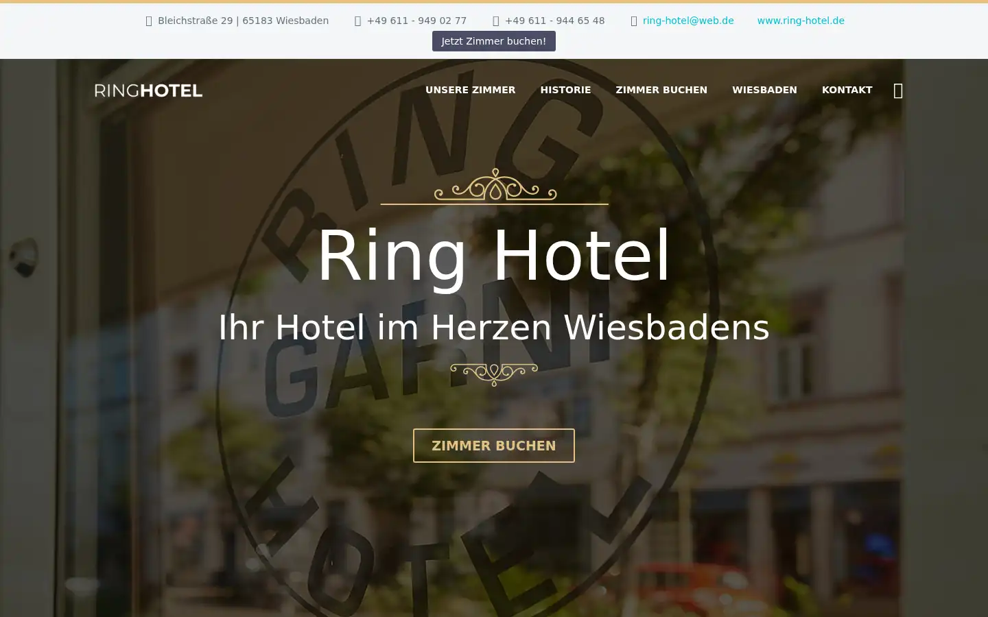 Screenshot of ring-hotel.de