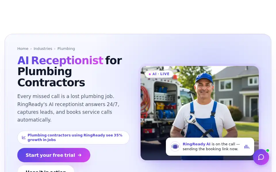 Screenshot of ring-ready.com