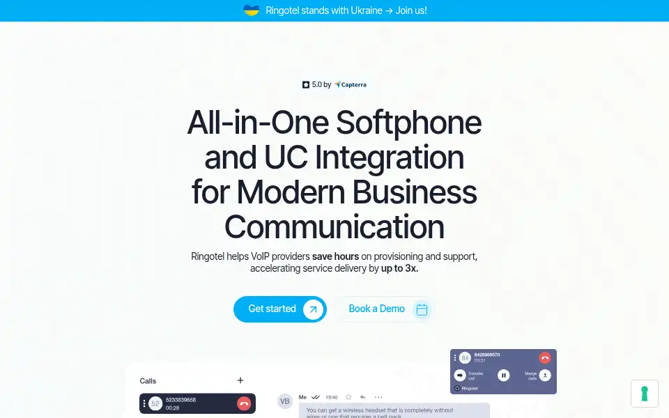 Screenshot of ringotel.co