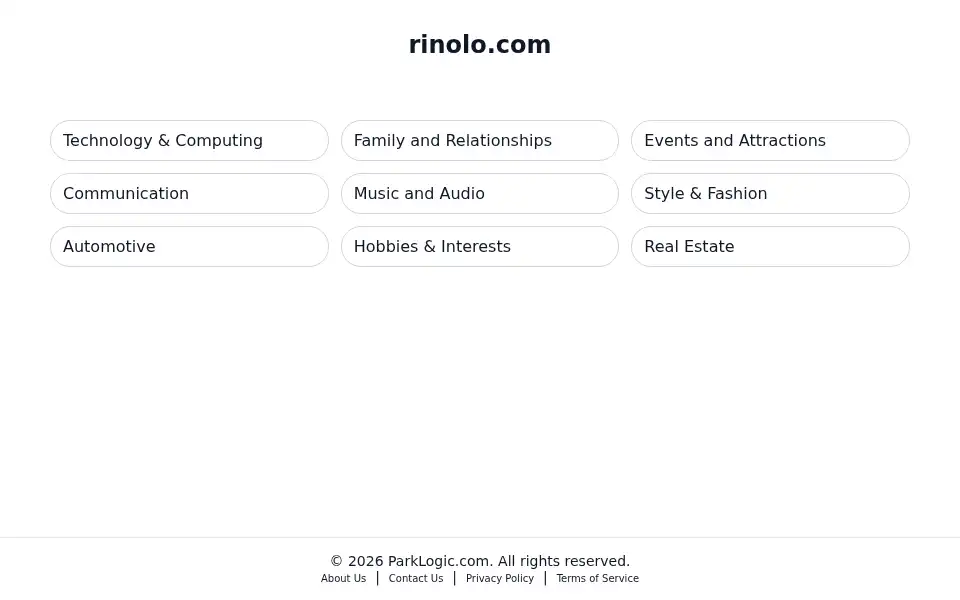Screenshot of rinolo.com