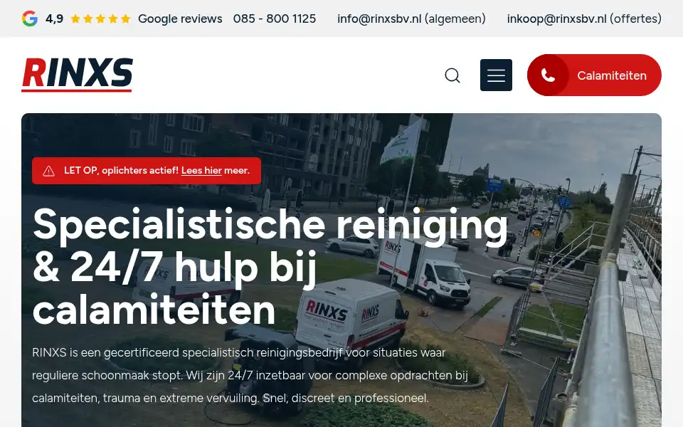 Screenshot of rinxs.nl