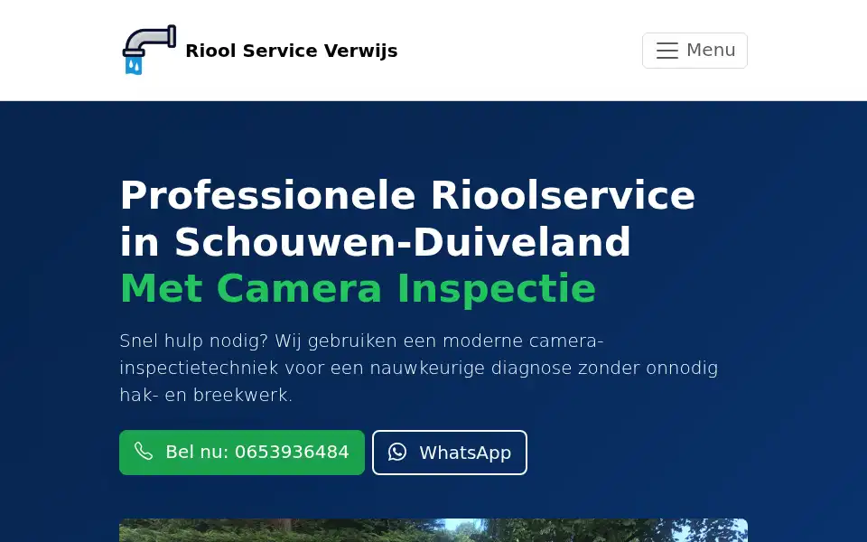 Screenshot of rioolserviceverwijs.nl