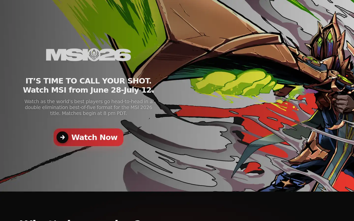 Screenshot of riotgames.com