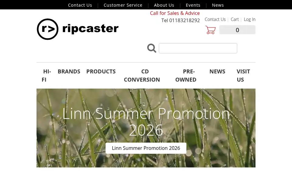 Screenshot of ripcaster.co.uk