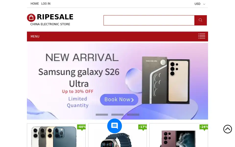 Screenshot of ripesale.com