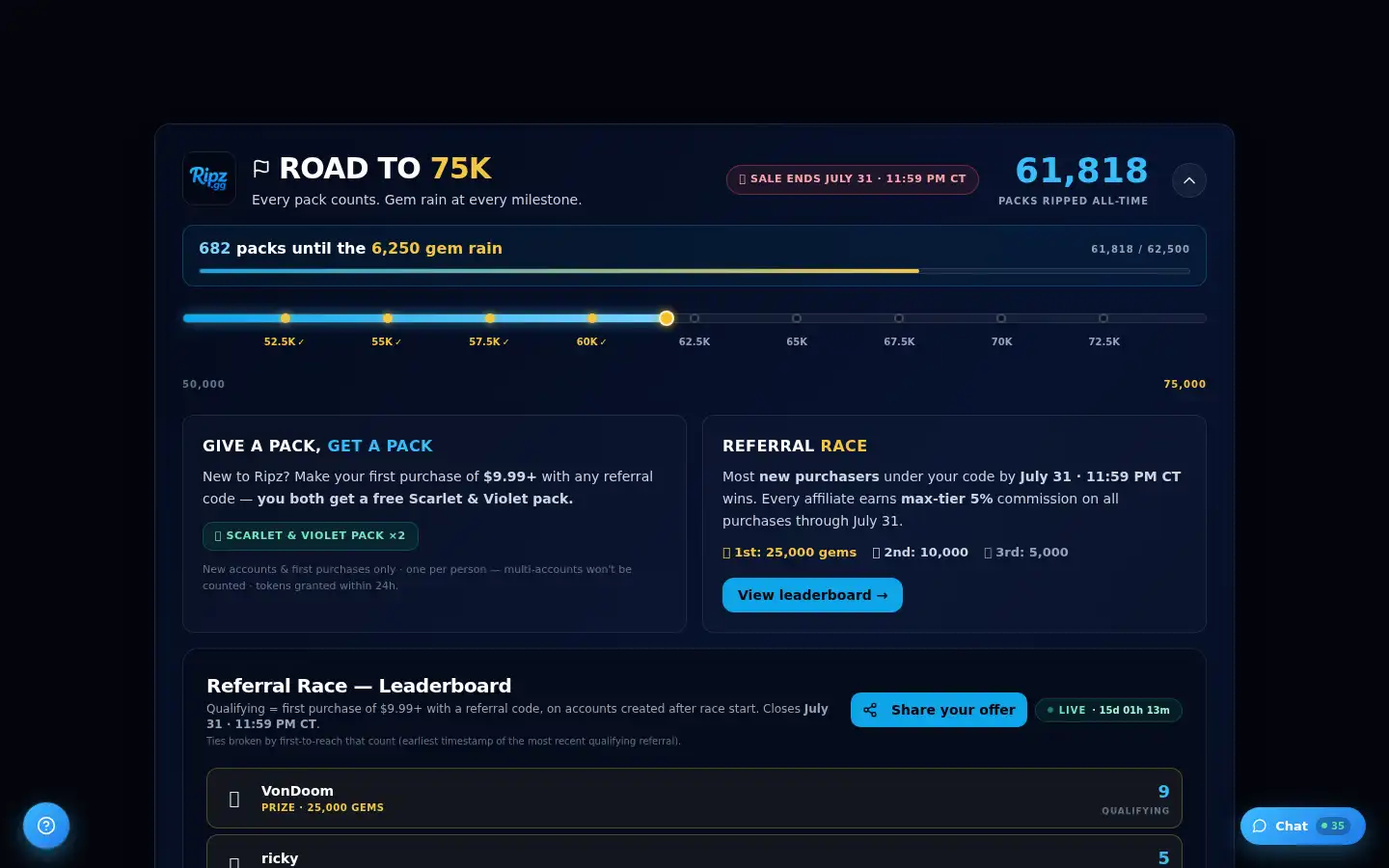Screenshot of ripz.gg