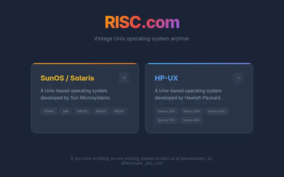 Screenshot of risc.com
