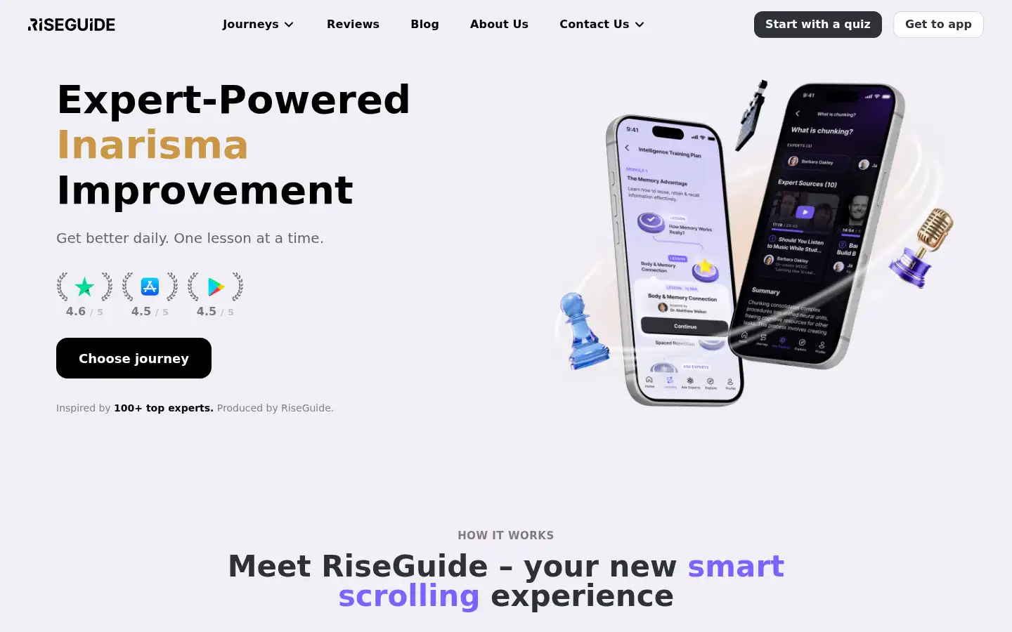 Screenshot of riseguide.com