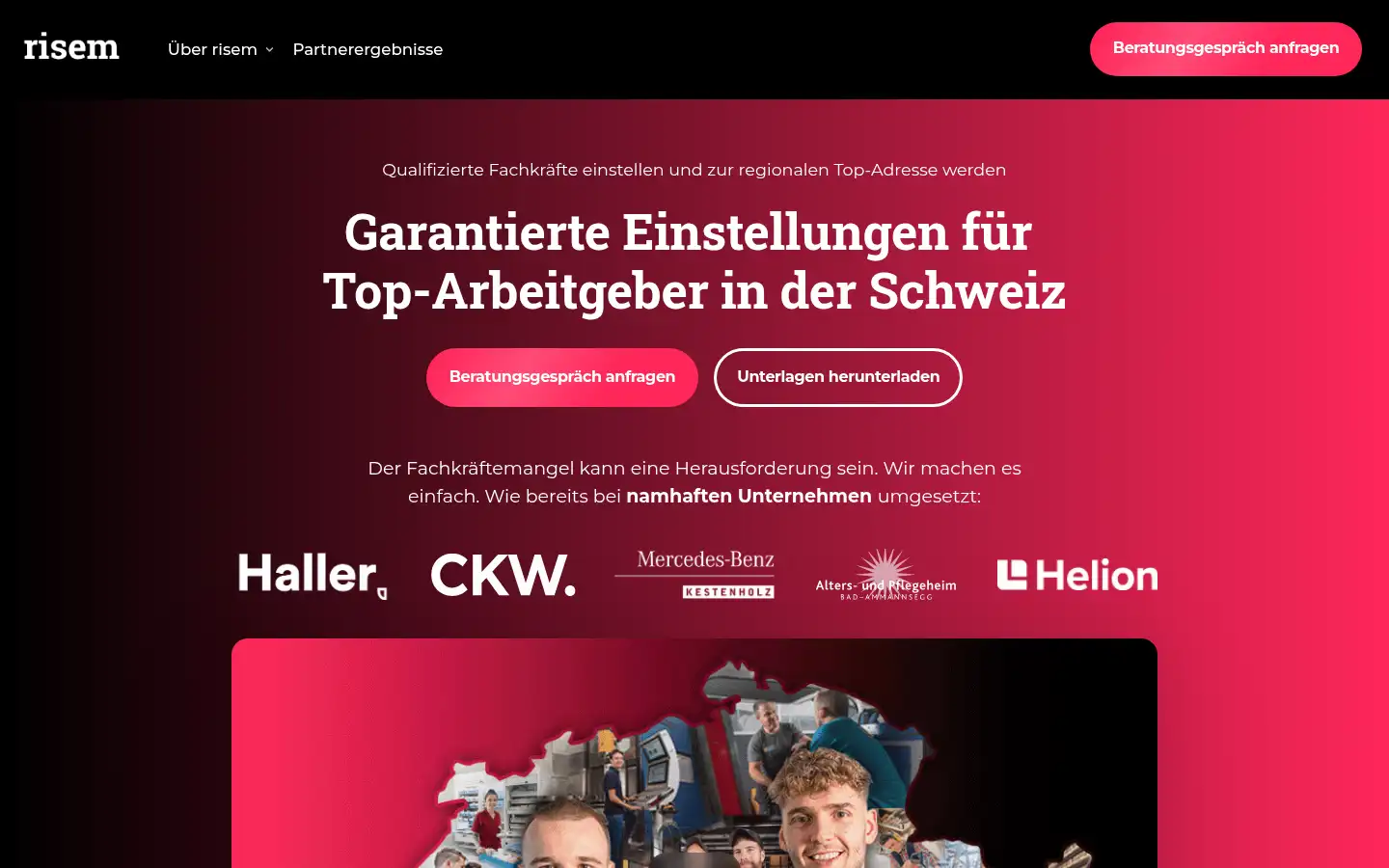 Screenshot of risem.ch