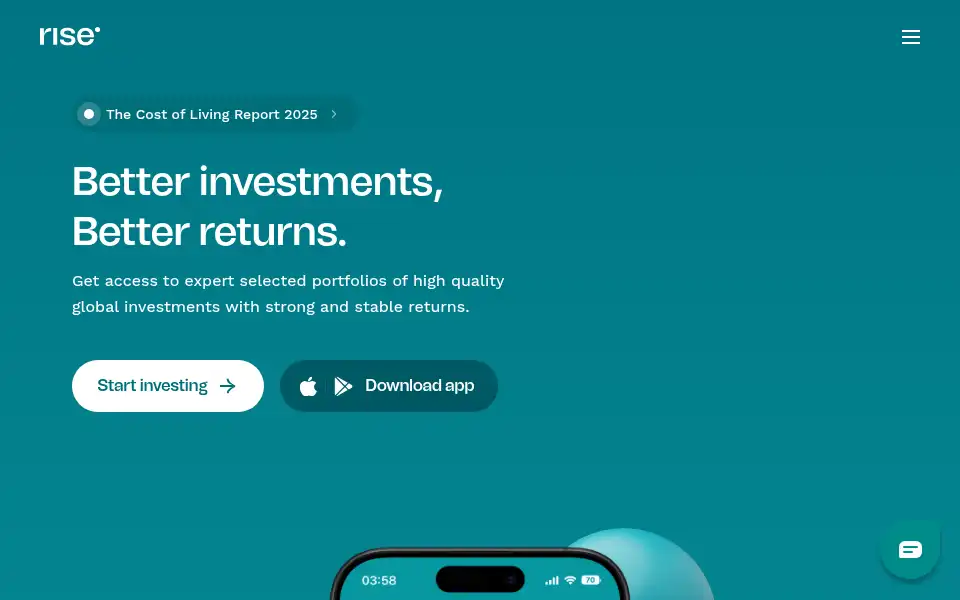 Screenshot of risevest.com