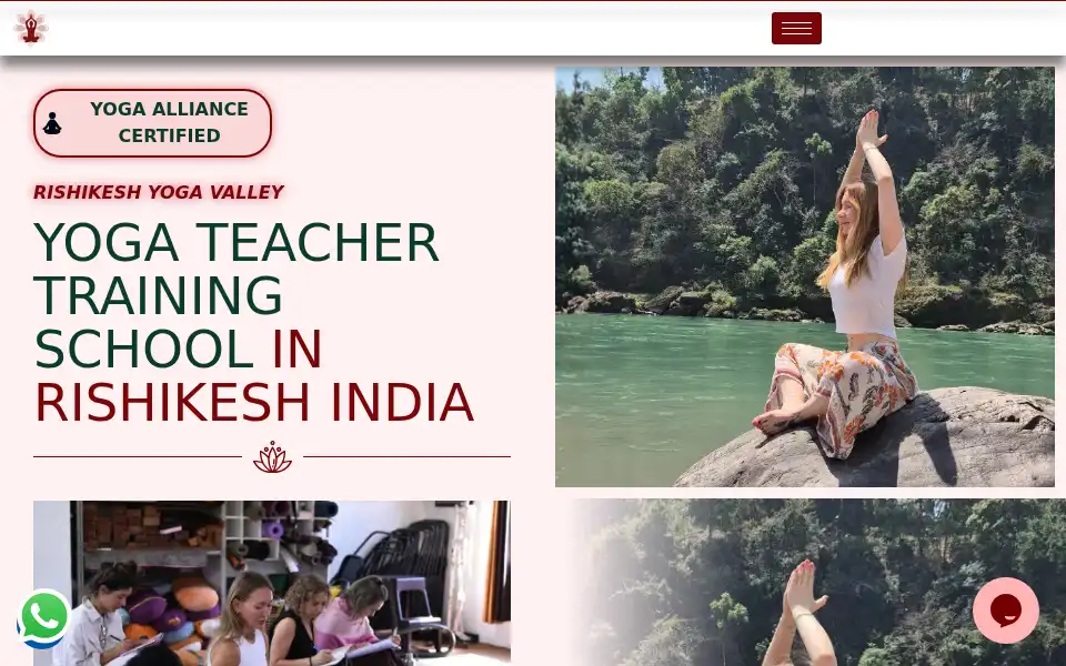Screenshot of rishikeshyogavalley.com