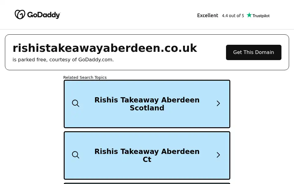 Screenshot of rishis-aberdeen.co.uk