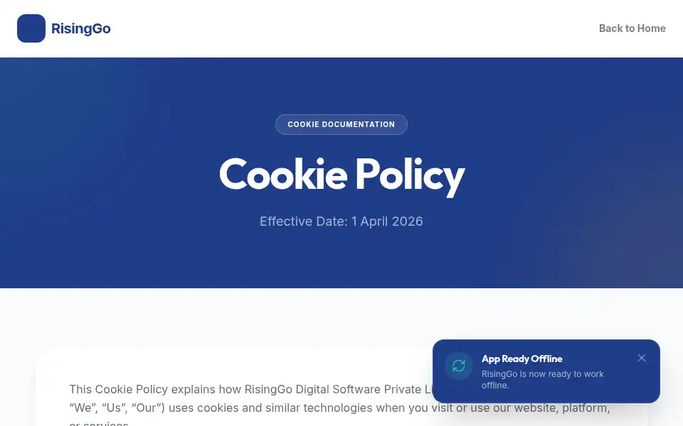 Screenshot of risinggo.com