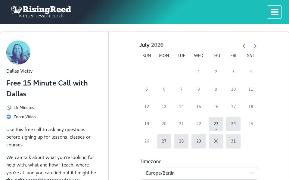 Screenshot of risingreed.com
