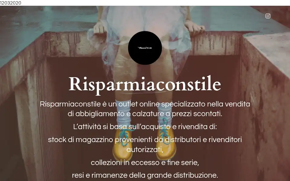 Screenshot of risparmiaconstile.ecwid.com