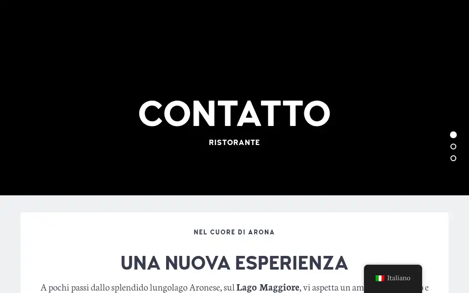 Screenshot of ristorantecontatto.com
