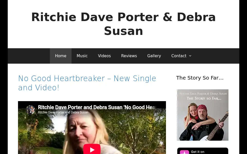 Screenshot of ritchiedaveporter.co.uk