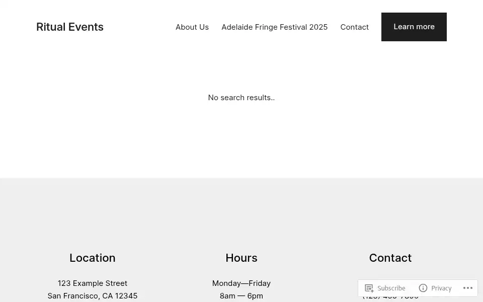 Screenshot of ritualeventsofficial.com