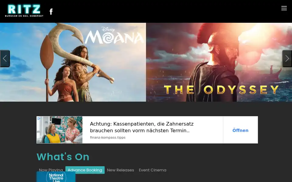Screenshot of ritz-burnham.co.uk